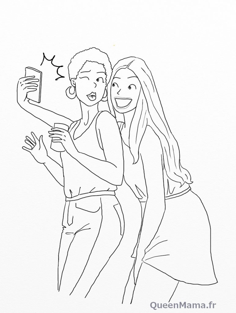 l amitie la vraie coloriage