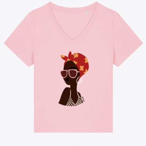 T-shirt rose Summer Queens